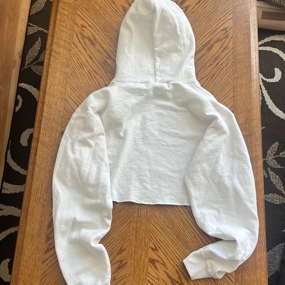 🎓Illinois State ISU college REDBIRDS long sleeve cut off hoodie sweatshirt  M - Picture 5 of 5